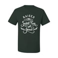 thumbnail image 2 of Wild Bobby Raised on Sweet Tea and Jesus Inspirational/Christian Men Graphic Tee, Forest Green, Small, 2 of 5