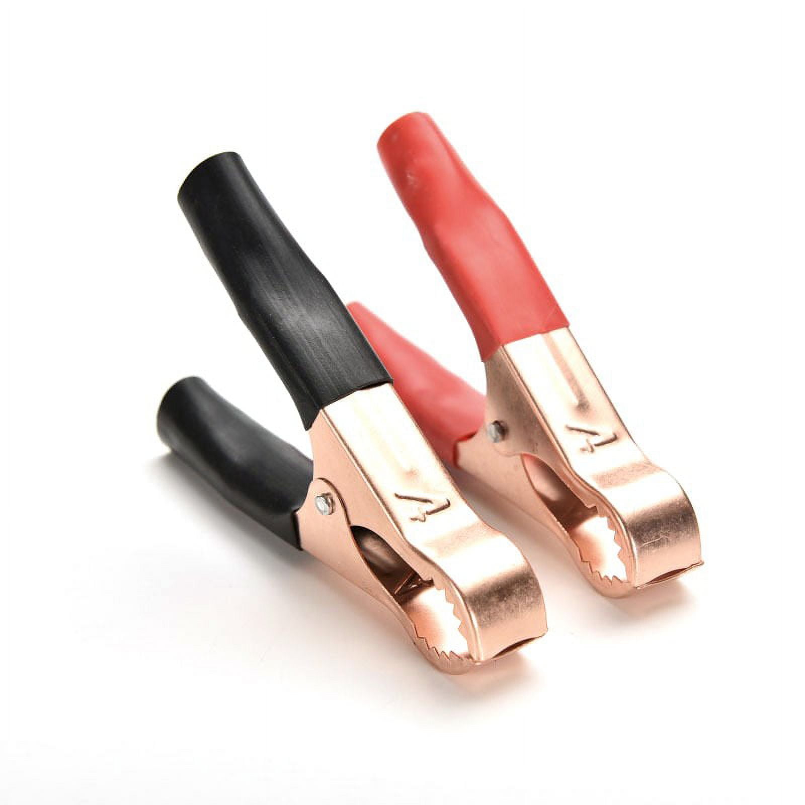 2pcs Copper Plated for Alligator Battery Charger Clips Test Clamp for Jump Starter