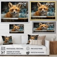 thumbnail image 4 of Designart "Fox'S Playful Bath Bubbles" Bathroom Canvas Art Print, 4 of 7