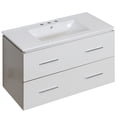 thumbnail image 1 of Imaginations Américaines 35,5 pouces W Vanity Set Blanc, 1 of 1