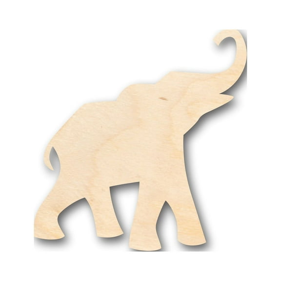 Unfinished Wood Elephant Shape - Craft - up to 46" DIY 4" / 1/8"