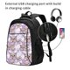 thumbnail image 2 of Easygdp Owl And Floral Mochila para Laptop de Viaje con Puerto USB, Mochila para Laptop con Puerto de Carga USB para Mujeres y Hombres, 2 of 7
