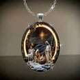 thumbnail image 4 of NWOKYZGH Virgin Mary Necklace Lady of Pendant Alloy with Chain Miraculous Mary Medal Pressed Flowerholic Religious Gift Jewelry, 4 of 6