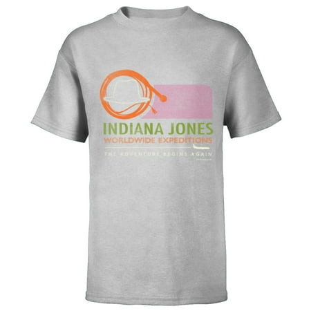 Lucasfilm Indiana Jones and the Dial of Destiny Expeditions – Short Sleeve T-Shirt for Kids – Customized-Athletic Heather