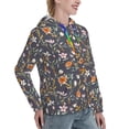 thumbnail image 6 of Disketp Wildflowers Womens Casual Hoodies Crew Neck Long Sleeve Sweatshirts Pullover Tops-Large, 6 of 7