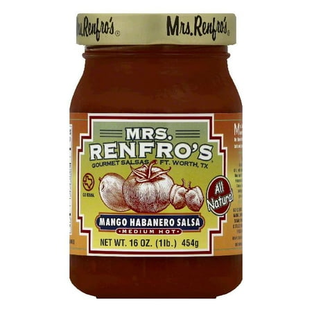 Mrs Renfros Medium Hot Mango Habanero Salsa, 16 OZ (Pack of (Best Ever Mango Salsa)