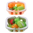 thumbnail image 1 of MLINS 2 Sets Mini Shopping Baskets Dollhouse Basket with Artificial Vegetable Fruit, 1 of 6