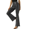 thumbnail image 4 of MODA NOVA Sequin Pants for Juniors Sparkle Stretch Shiny Glitter Flare Pants Bell Bottoms, 4 of 5