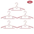 thumbnail image 1 of Percha retráctil duradera para niños, 5 uds., tendedero para ropa para uso doméstico, color rosa, 1 of 8