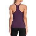 thumbnail image 2 of Beautyin Women's Athletic Yoga Tops Slim Fit Racerback Running Undershirt, 2 of 6
