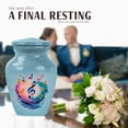 thumbnail image 4 of JAGASY Music Urn - Blue Keepsake Urn for Human Cremation - Tiny Memorial Tribute for Musicians & Music Lovers - 3 Inch Small Sharing Urns for Male or Female, 4 of 7