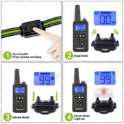 BEBANG Dog Training Collars, Dog Shock Collar with Remote 2600FT, Beep Vibration Shock Modes , Waterproof, LED Light, Perfect for Training Small Medium Large Dogs