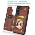 thumbnail image 5 of Tiflook Wallet Case For Samsung Galaxy S23 Plus (6.6 inch) SM-S916 Minimalist PU Leather Card Holder Flip Cover Brown, 5 of 7