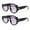 2 Pairs of Black, variant on 2 Pairs of BIFOCAL Reading Glasses 1.50 for Men Women Round Gray Frame Gradient Gray Presbyopia Sunglasses Fashionable Driving Fishing Readers +1.5 PC