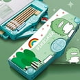 thumbnail image 2 of JHIJHOO Cartoon Pattern Multifunction Pencil Case with Pop Out Scissors & Pencil Sharpener, Assorted Colors, 2 of 4