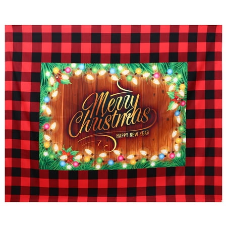 

1Pc Christmas Table Cover Xmas Decorative Tablecloth Anti-skid Tablecloth