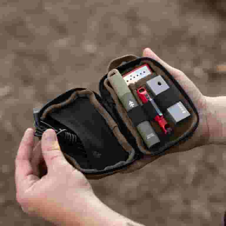 Swiss Tech 6-Piece Fixed Blade Fire Starting Kit with Carry Pouch Swiss Tech 6-Piece Fixed Blade Fire Starting Kit with Carry Pouch