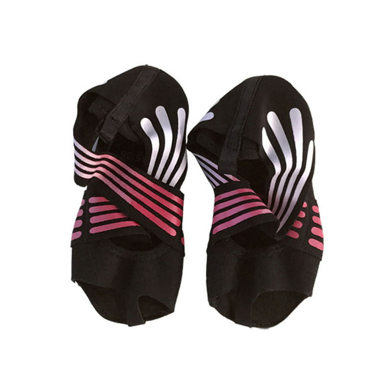 Grofry Women's Non-slip Fitness Dance Pilates Socks Professional Indoor  Yoga Shoes Turquoise 