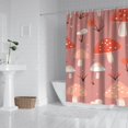 thumbnail image 2 of Colorful Mushroom Pattern Pink Pattern Shower Curtain 84"x72" ,Bathroom Decorative Shower Curtains Set with 12 Hooks,Modern Waterproof Washable Shower Curtain, 2 of 6
