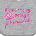 thumbnail image 4 of Inktastic It's Not Easy Being a Princess Girls Baby Bib, 4 of 4