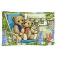 thumbnail image 1 of Carolines Treasures CDCO0306PILLOWCASE Springtime Teddy Bears in Flowers Fabric Standard Pillowcase, 1 of 2