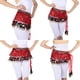 thumbnail image 2 of Bufanda de la cadera de la forma de la onda de la danza del vientre de las mujeres de señora con las lentejuelas del diamante artificial de las moneda rojo Macarena Bufanda de cadera para danza del vientre para mujer, 2 of 8