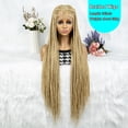 thumbnail image 3 of 613 Color Braided Wigs for Black Women Transparent HD Full Lace Knotless Box Braided Wigs Cornrow Braids Synthetic Lace Front Braided Wigs with Baby Hair Handmade Faux Locs Wig Braided Wigs 36 inches, 3 of 11