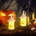 thumbnail image 3 of Fiudx Ofertas y liquidaciones Linterna de viento con forma de calabaza de Halloween, decoración para festivales de velas, festivales de fantasmas, luz nocturna, 3 of 3
