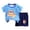 C01-Sky Blue, variant on HCNTES Toddler Baby Boys Girls Summer Clothes Short Sleeves T-Shirt Tops Shorts Cute Outfits Set For Kids 2t 3t 4t 5t 6t 7t Kid Shorts(C01-Purple,7-8 Years)