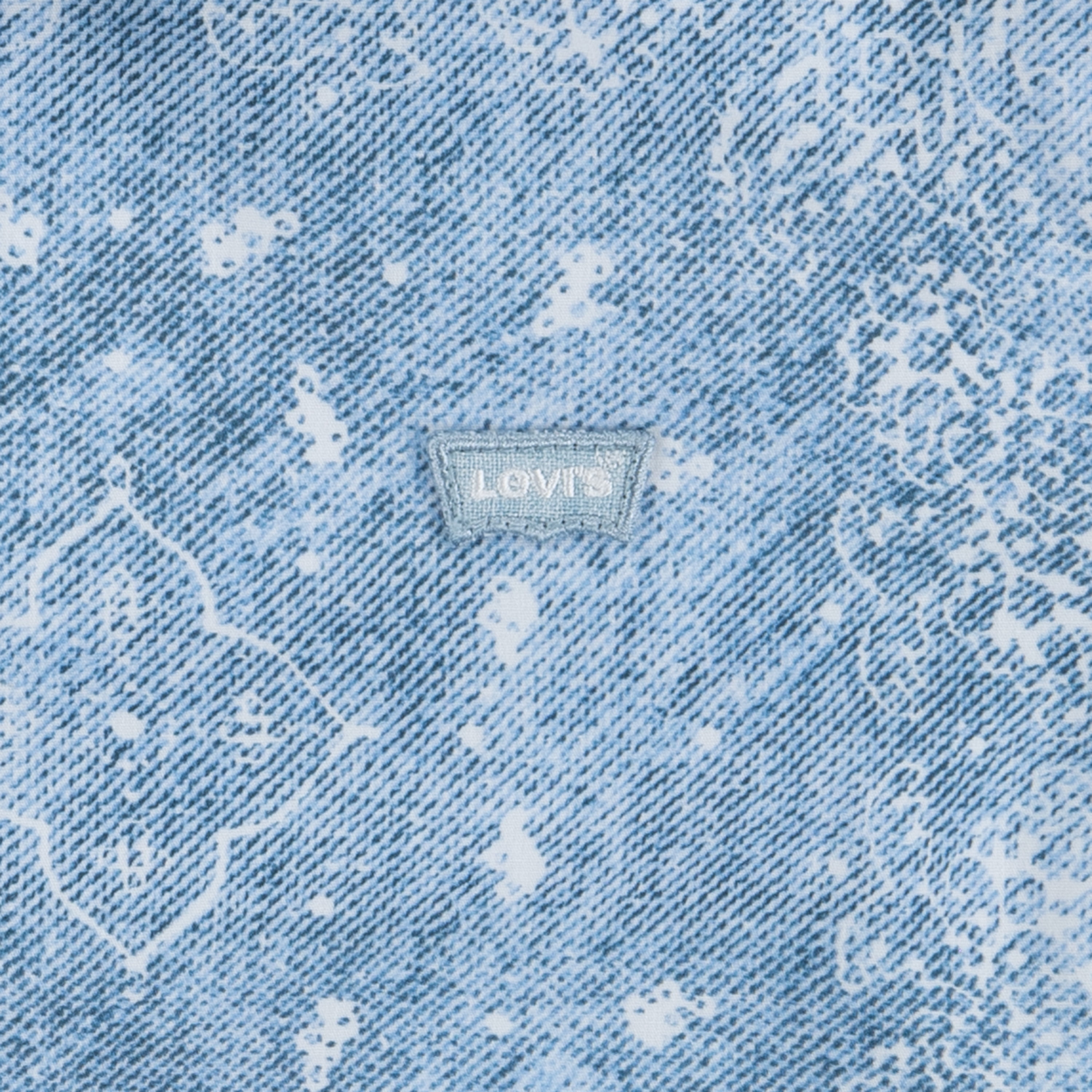 Levi's Boys' Cotton Jacquard Button Up Shirt with Short Sleeves, Sizes 4-20