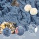 thumbnail image 3 of Tapete de mesa Ase'm, estopilla, 3 m, azul empolvado, rústico, 4 unidades, 3 of 7