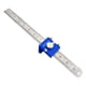 thumbnail image 4 of Regla de trazado para carpintería, herramientas de medición para carpintería con riel en T y corredera de metal Azul, 4 of 9
