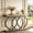 Gray Black, variant on Fnova 55" Console Table, Modern Entryway Table with Geometric Metal Frame, Faux Marble Narrow Long Sofa Table for Living Room, Entrance, Hallway