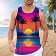 thumbnail image 2 of uikmnh Tank Tops Men Mens Tank Tops Beach Summer Sleeveless Shirts Graphic Tree Vacation Tanks Muscle Gym Tank Top Size:3XL, 2 of 5
