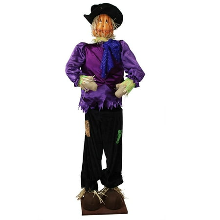 - Huge 6 Foot Life-Size Decorative Plush Pumpkin Scarecrow - Sitting or Standing