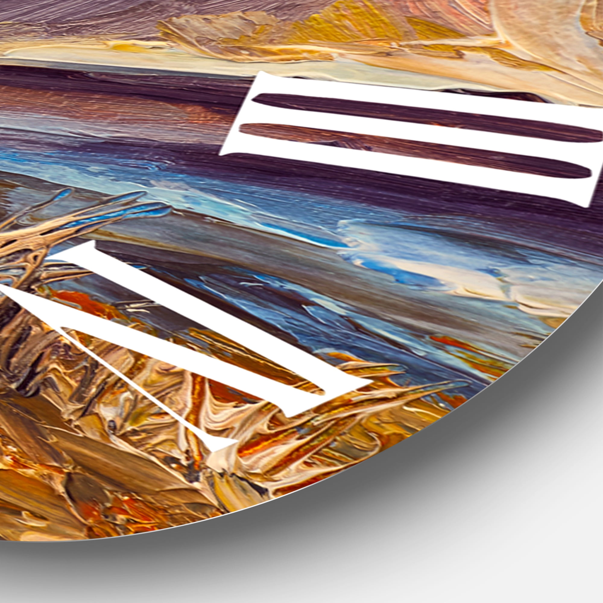 Designart 1 in Quartz Coastal Wall Clock