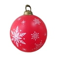 thumbnail image 3 of Bola inflable navideña de PVC Macarena grande copos de nieve, 3 of 8