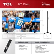 TCL 85” Class S5 (85S551G) 4K UHD HDR LED Smart TV with Google TV (NEW 2024)