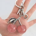 thumbnail image 5 of MODANU Cherry Bag Charm, Cherry Bag Charm Purse Charms Keychain- Car Cherry Accessories keychian, Christmas Valentine Bag Gifts for Women, Silver, 5 of 8