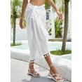 thumbnail image 5 of LELINTA Women Short Skirts Swimwear Ruffle Bandage Sarong Wrap Beach Cover Up Skirt Chiffon Bikini Beachwear Soild Color Cover-up, 5 of 5