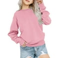 thumbnail image 3 of KAUOD Kids Crew Neck Fleece Sweatshirts Long Sleeve Thermal Pullover Sweater Toddler Boys Plain Cotton Shirt Tops Clothes, 3 of 9