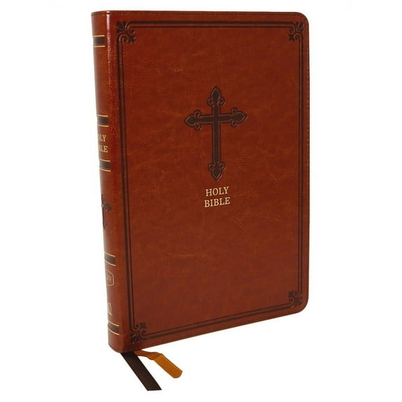 Kjv, Thinline Bible, Large Print, Leathersoft, Brown, Red Letter Edition, Comfort Print, (Hardcover)