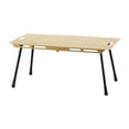 thumbnail image 1 of S SERENABLE Table Pliante Mobilier de Camping avec Pieds Ajustables pour Cour Arrière Jardin BBQ Kaki, 1 of 9