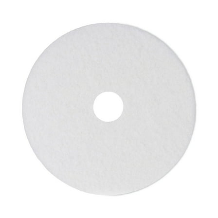 14 in. Diameter Polishing Floor Pads - White (5/Carton)