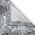 thumbnail image 3 of Ambesonne Floral Kitchen Curtains, Vintage Grey Poppy Flowers, 55"x45", Grey Pale Grey and Black, 3 of 3