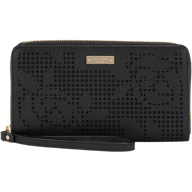 kate spade new york Zip Wristlet - Case for cell phone - perforated rose  black