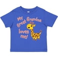 thumbnail image 3 of Inktastic My Great Grandma Loves Me Cute Giraffe Boys or Girls Toddler T-Shirt, 3 of 5