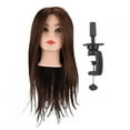 thumbnail image 1 of Cabeza de maniquí para entrenamiento de peluquería, entrenamiento de peluquería, práctica de peinado, práctica de peinado, cabeza de maniquí, cabeza de peluca con cabello, funcionamiento suave, 1 of 5