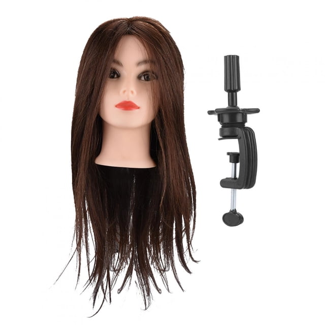 Cabeza de maniquí para entrenamiento de peluquería, entrenamiento de peluquería, práctica de peinado, práctica de peinado, cabeza de maniquí, cabeza de peluca con cabello, funcionamiento suave