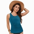 thumbnail image 4 of HCNTES Womens Tankini Top Only Slimming Swim Top Modest Tankini Loose Fit Swimsuit Flowy Swimwear No Bottom (Y508-Navy,L), 4 of 9